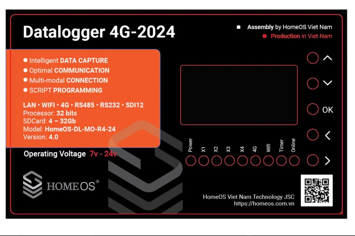 Datalogger 4G: Thu thập dữ liệu cảm biến thông minh cho mọi hệ thống